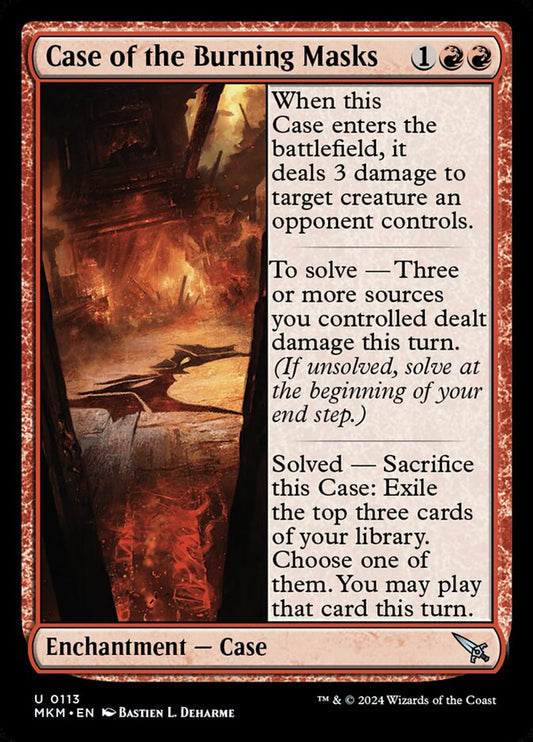 Case of the Burning Masks front