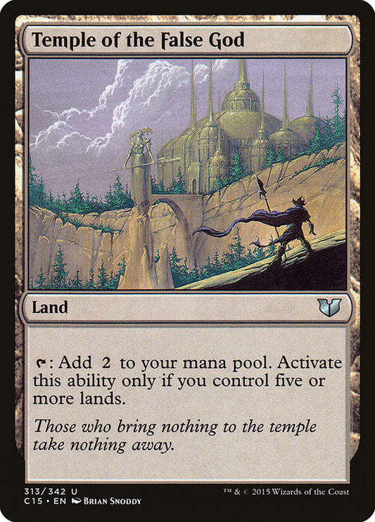 Temple of the False God front