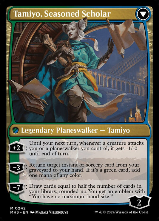 Tamiyo, Inquisitive Student // Tamiyo, Seasoned Scholar back