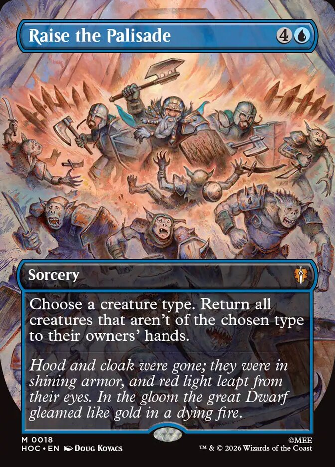 Raise the Palisade front