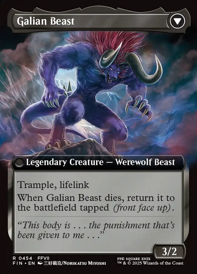 Vincent Valentine // Galian Beast back
