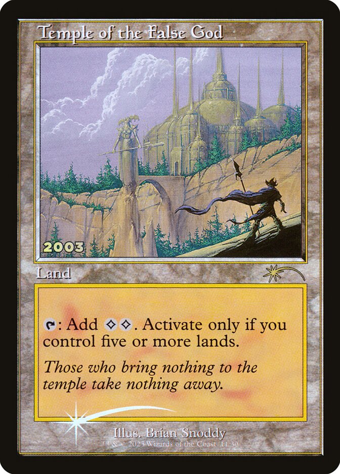 Temple of the False God front