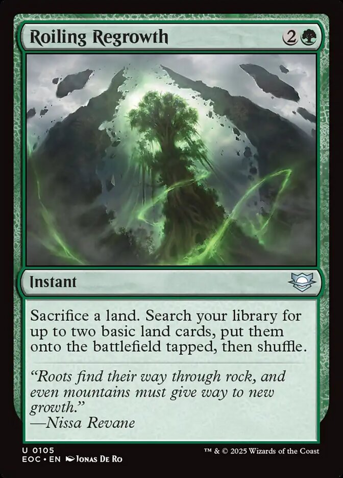 Roiling Regrowth front