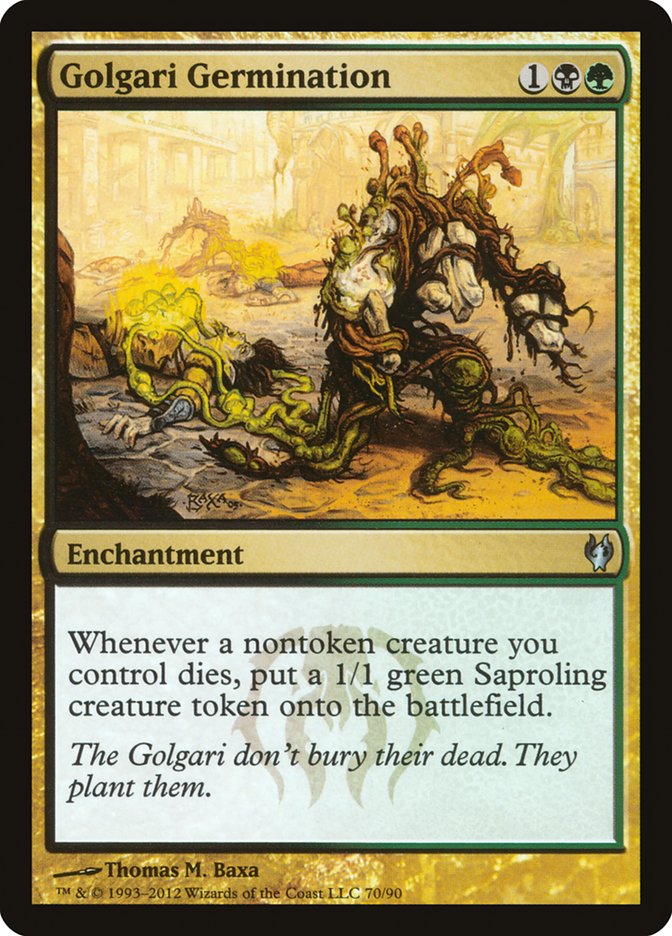 Golgari Germination front