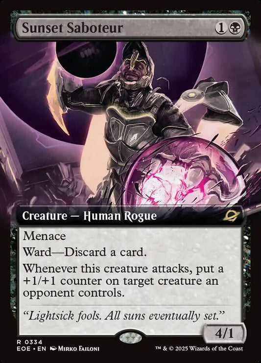 Sunset Saboteur front