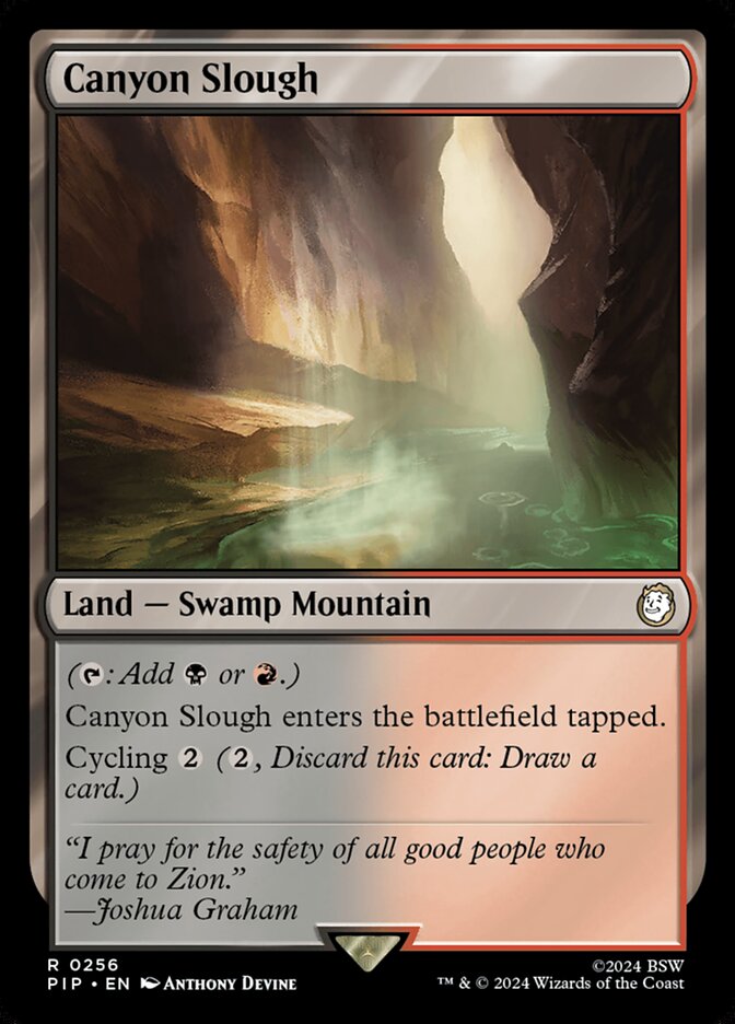 Canyon Slough front