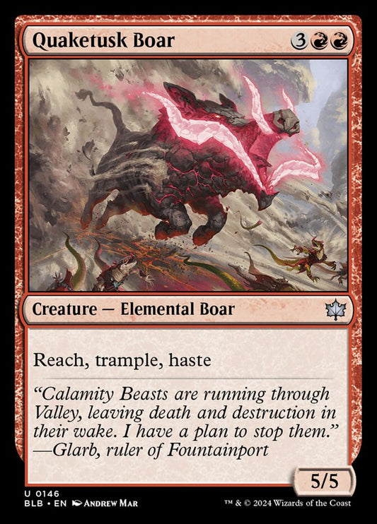 Quaketusk Boar front