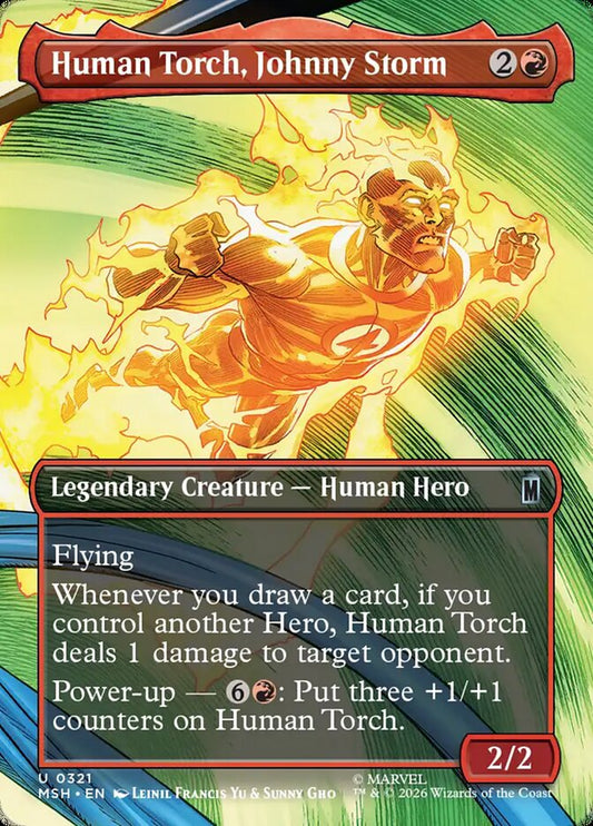 Human Torch, Johnny Storm front