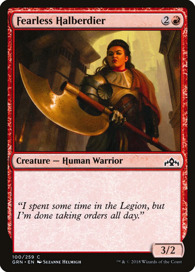 Fearless Halberdier front