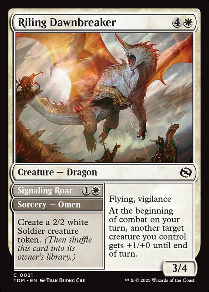 Riling Dawnbreaker // Signaling Roar back