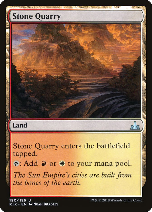 Stone Quarry front