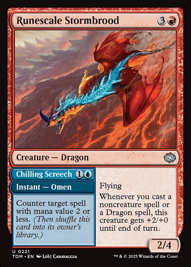 Runescale Stormbrood // Chilling Screech front
