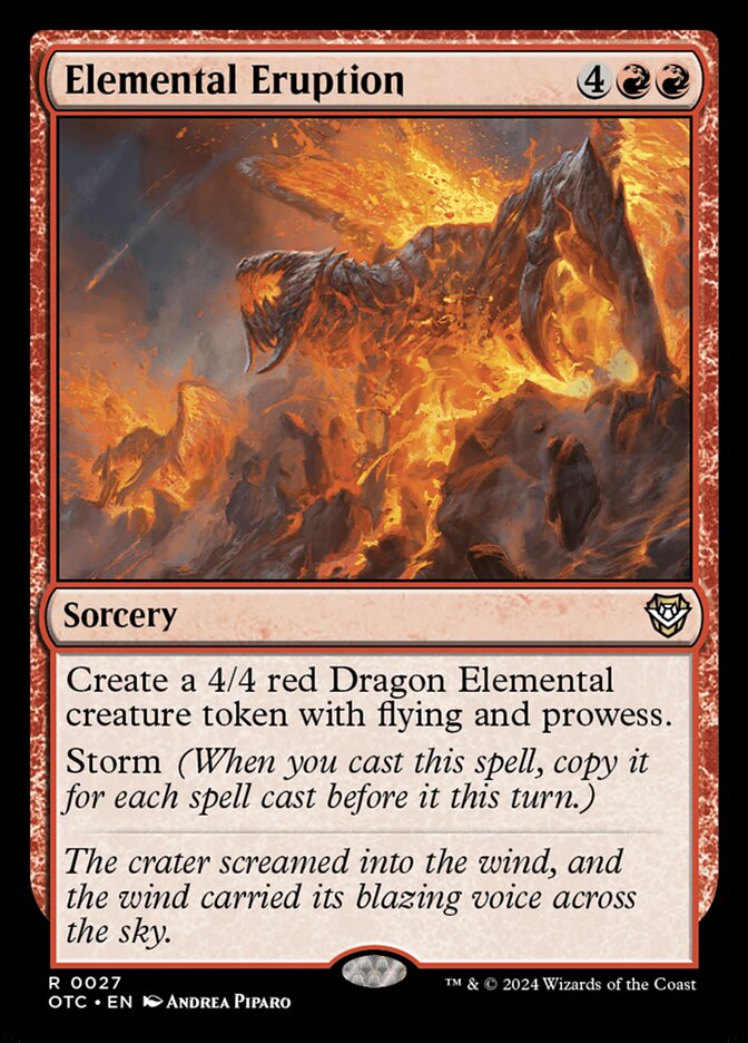 Elemental Eruption front