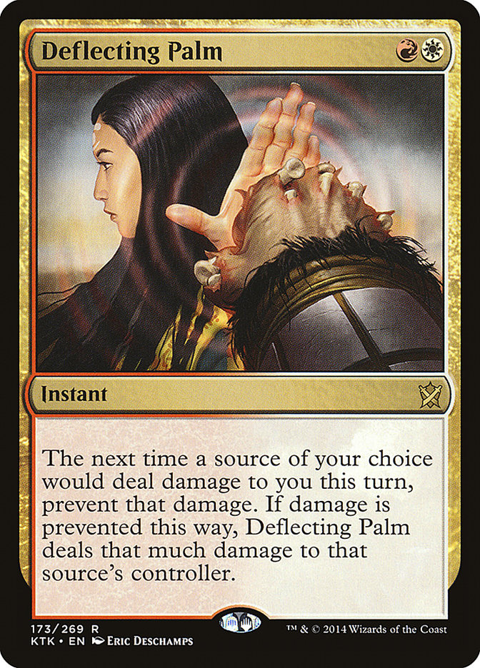 Deflecting Palm front