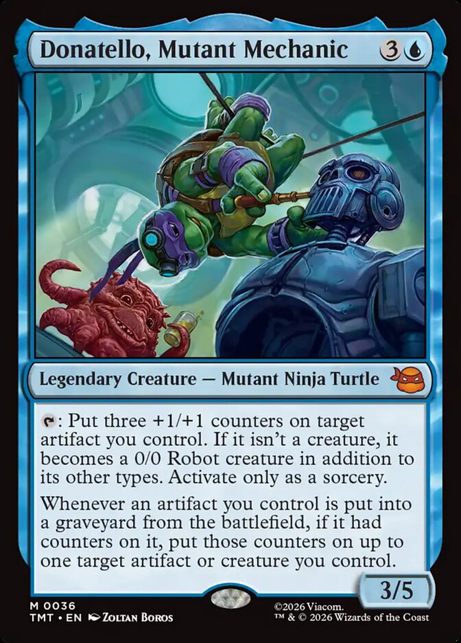 Donatello, Mutant Mechanic front