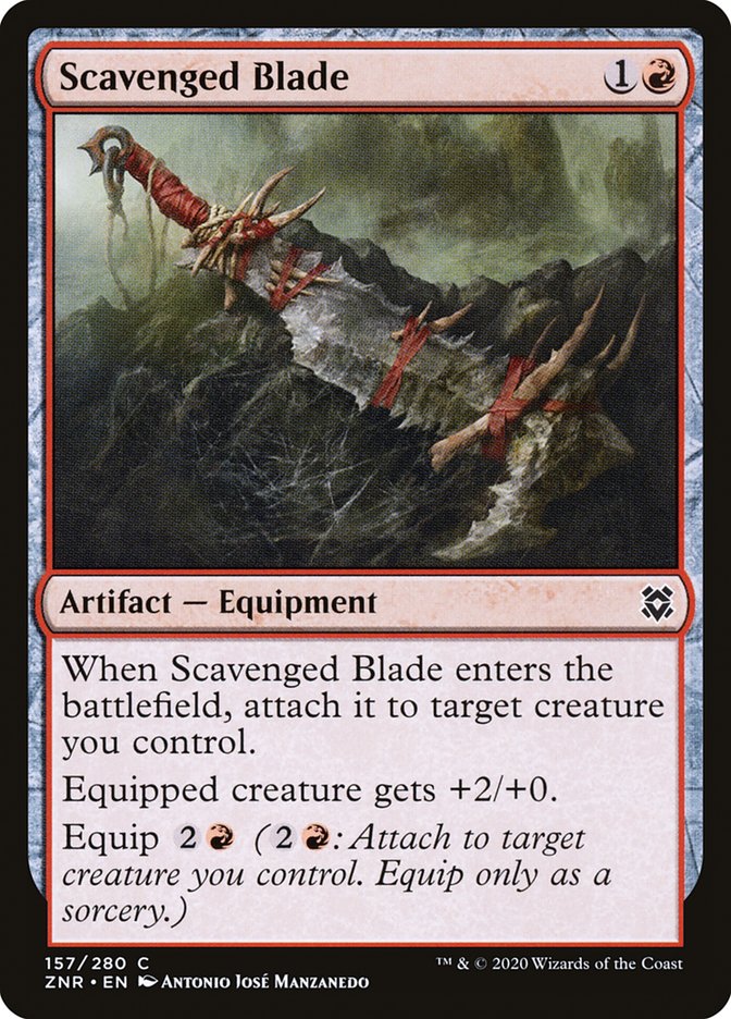 Scavenged Blade front