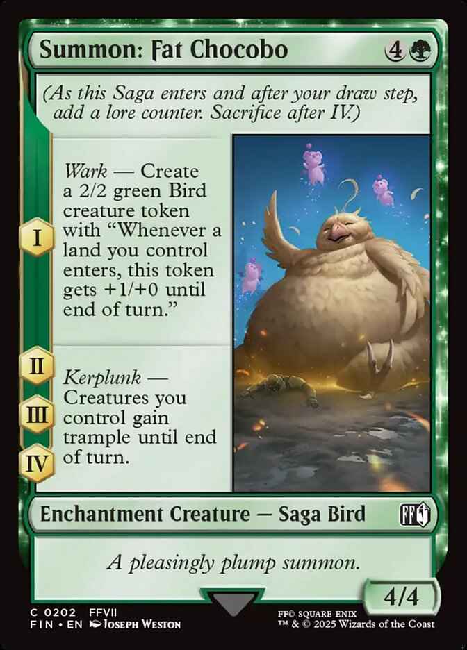 Summon: Fat Chocobo