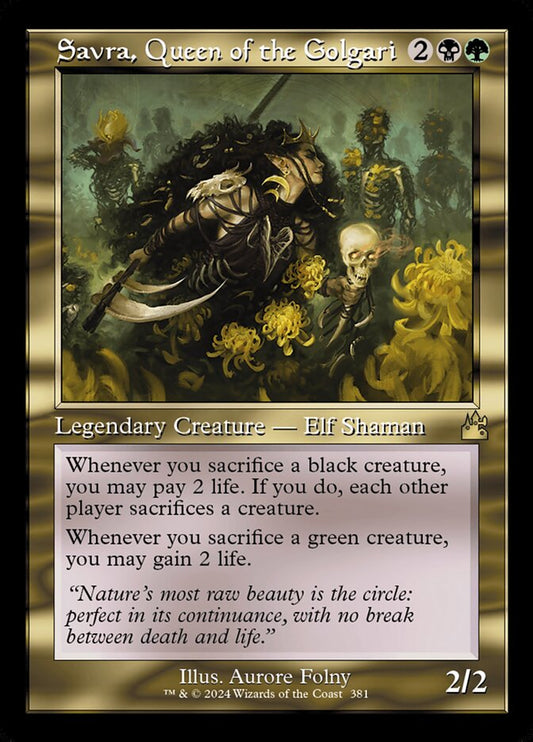 Savra, Queen of the Golgari front
