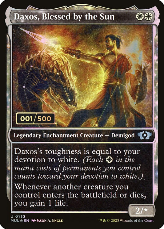 Daxos, Blessed by the Sun front