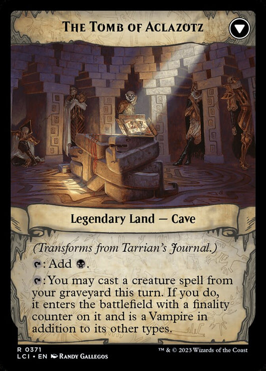 Tarrian's Journal // The Tomb of Aclazotz back