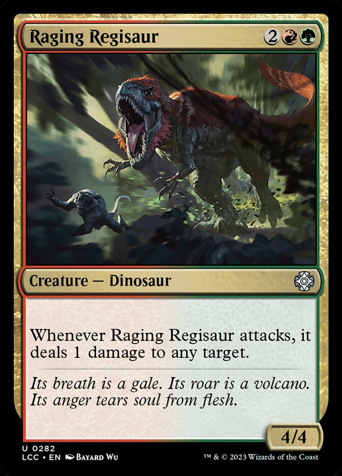 Raging Regisaur front