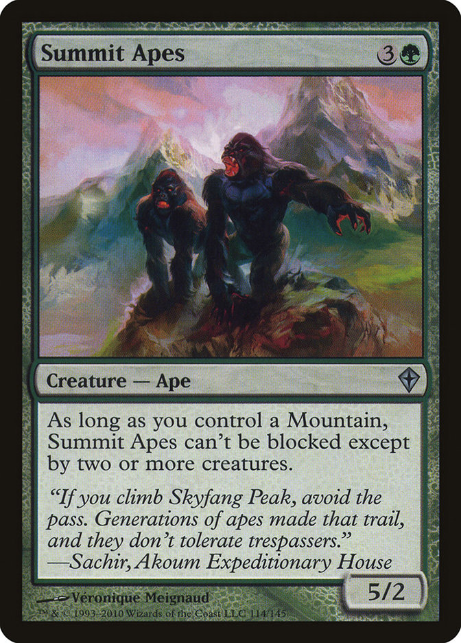 Summit Apes front