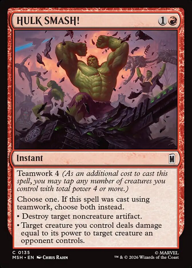 HULK SMASH! front