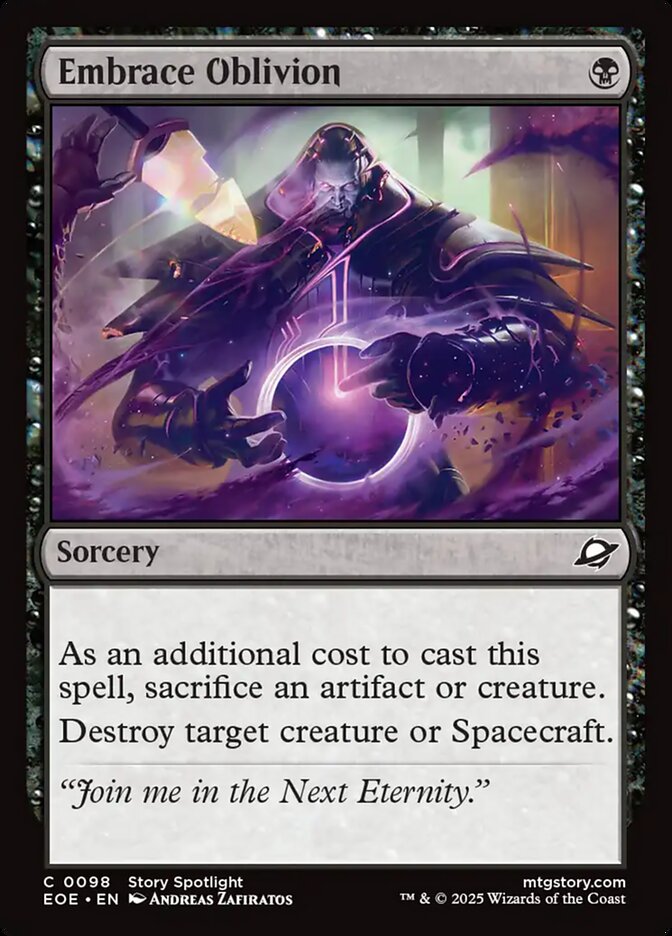 Embrace Oblivion front