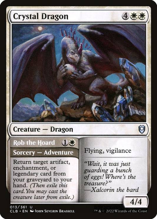 Crystal Dragon // Rob the Hoard front