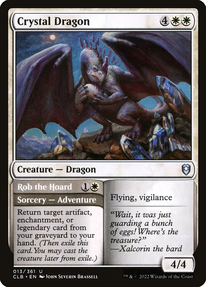 Crystal Dragon // Rob the Hoard back