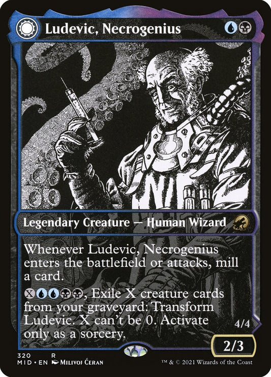 Ludevic, Necrogenius // Olag, Ludevic's Hubris front