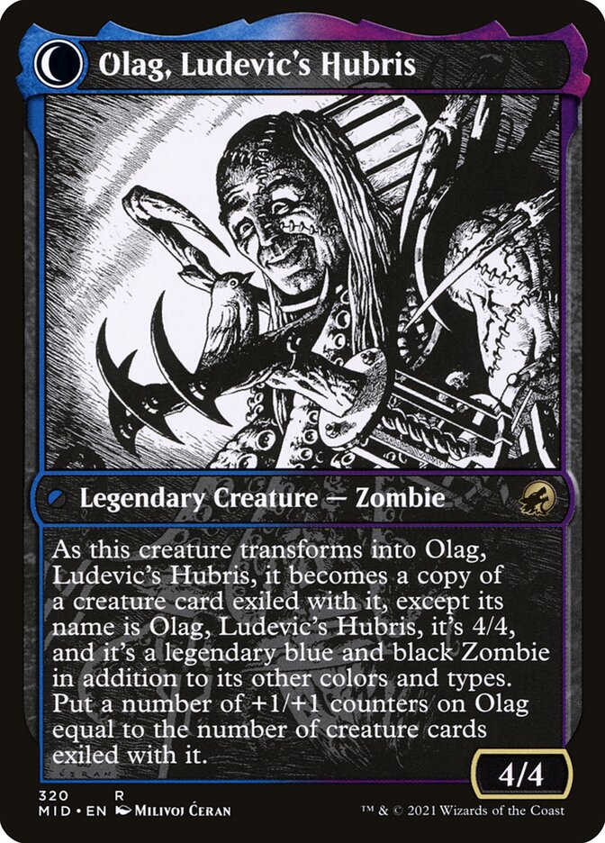 Ludevic, Necrogenius // Olag, Ludevic's Hubris back
