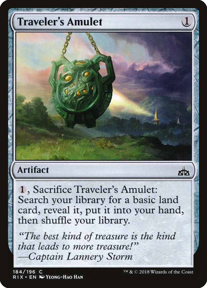 Traveler's Amulet front