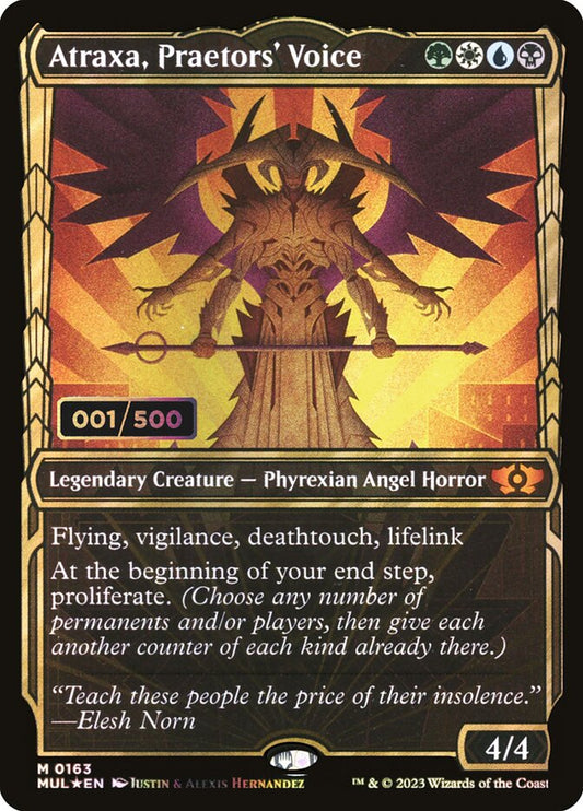 Atraxa, Praetors' Voice front