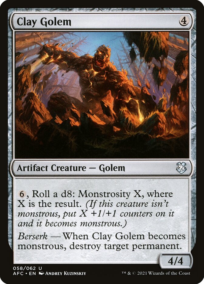 Clay Golem front
