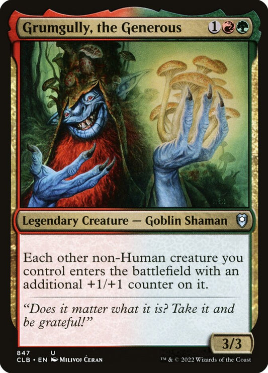 Grumgully, the Generous front