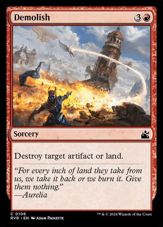 Demolish front