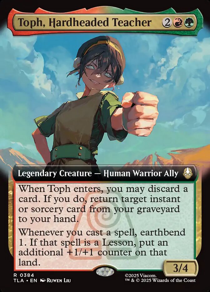 Toph, Hardheaded Teacher front