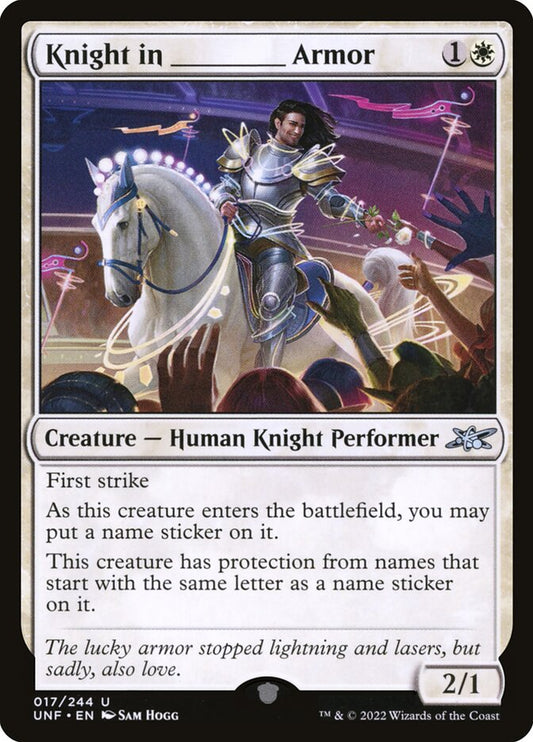 Knight in _____ Armor front