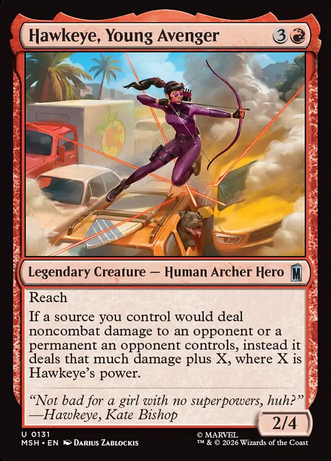 Hawkeye, Young Avenger front