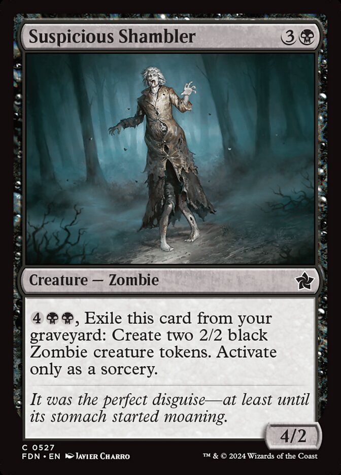 Suspicious Shambler front