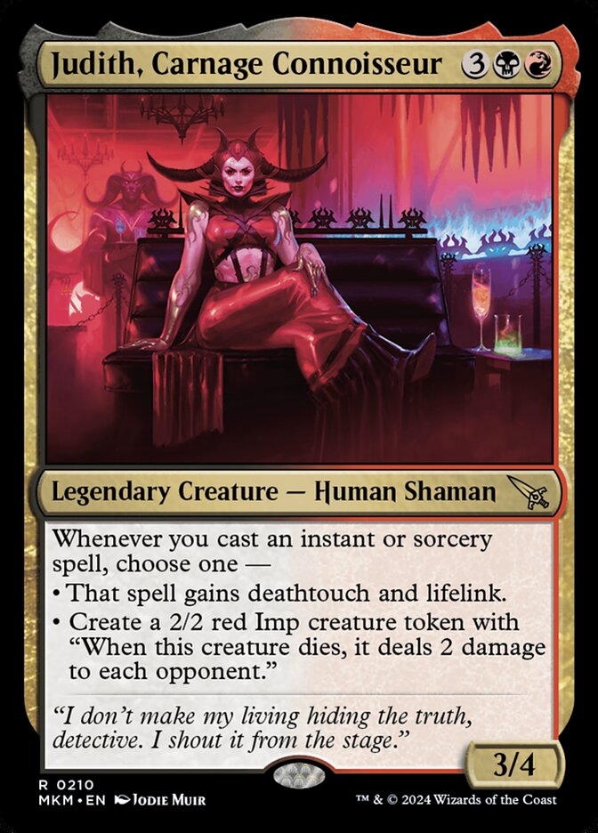 Judith, Carnage Connoisseur front