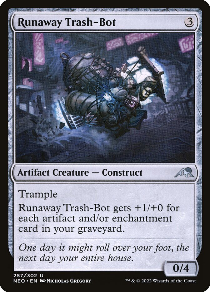 Runaway Trash-Bot front