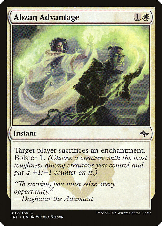 Abzan Advantage front