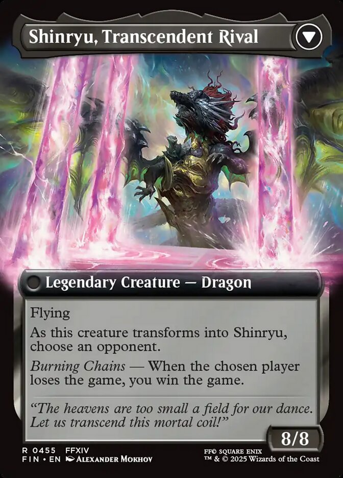 Zenos yae Galvus // Shinryu, Transcendent Rival back