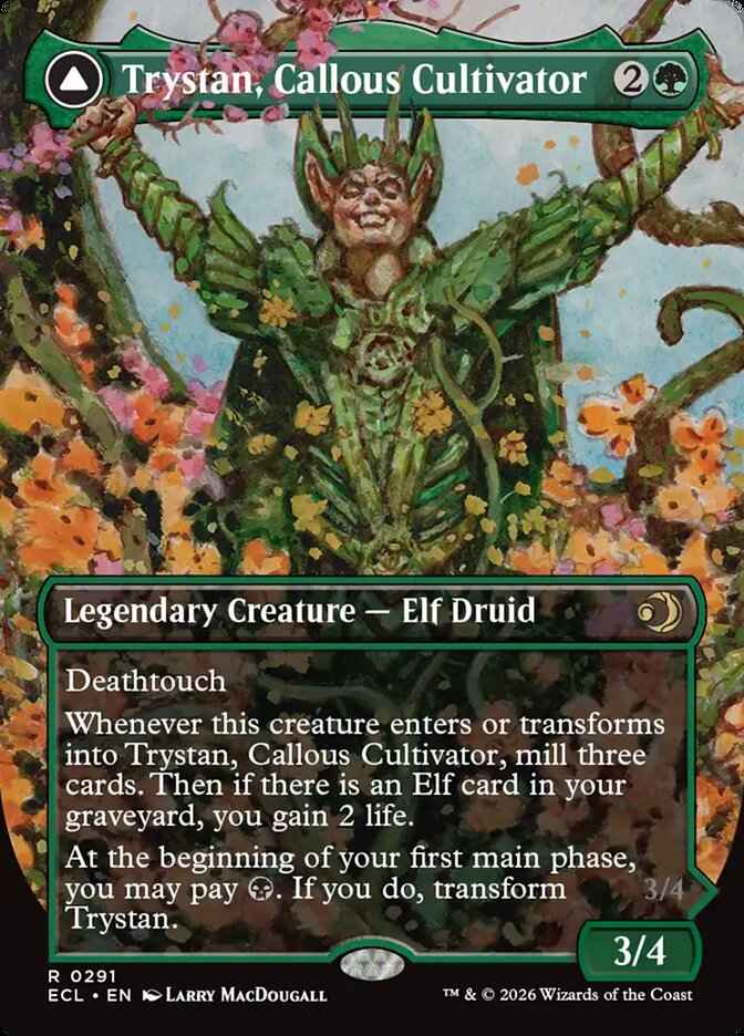 Trystan, Callous Cultivator // Trystan, Penitent Culler (Full Art)