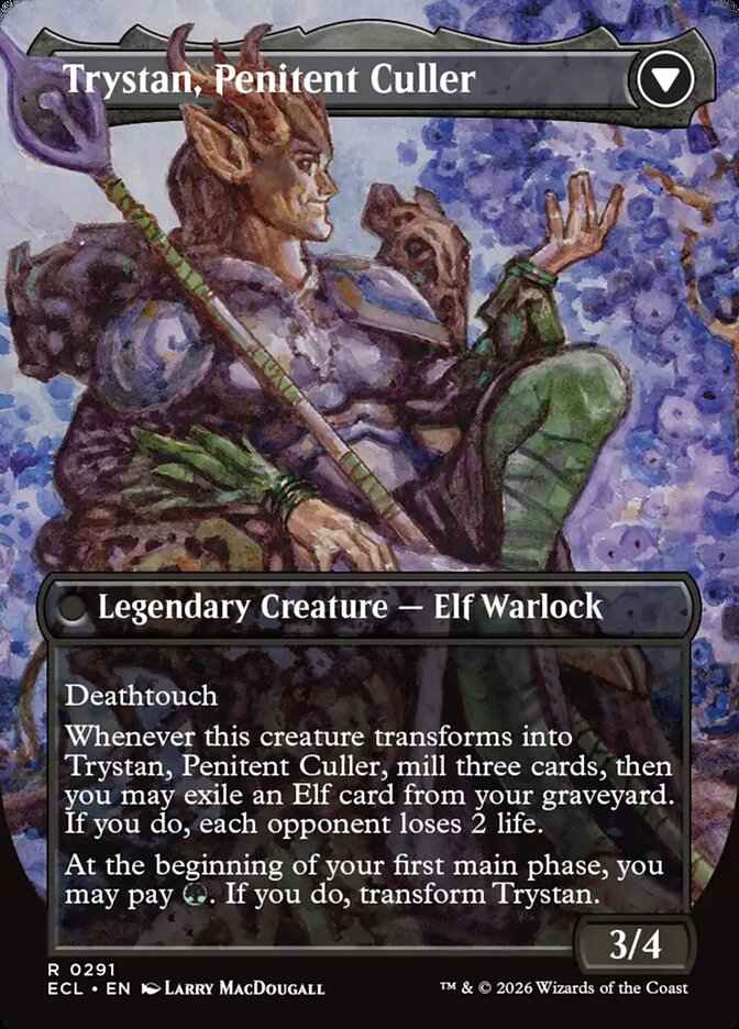 Trystan, Callous Cultivator // Trystan, Penitent Culler (Full Art)