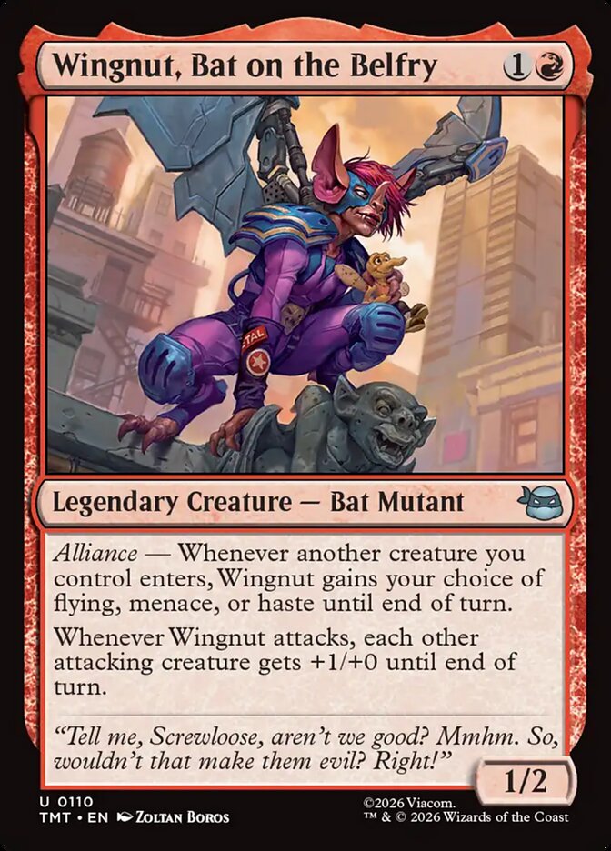 Wingnut, Bat on the Belfry front