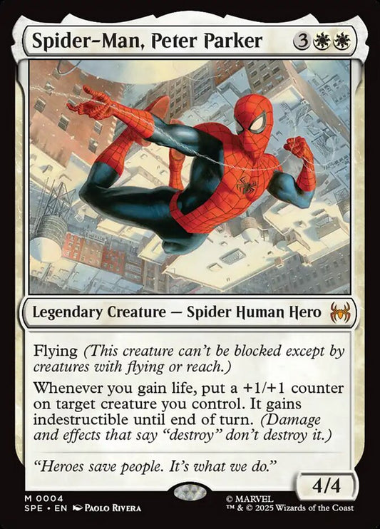 Spider-Man, Peter Parker front