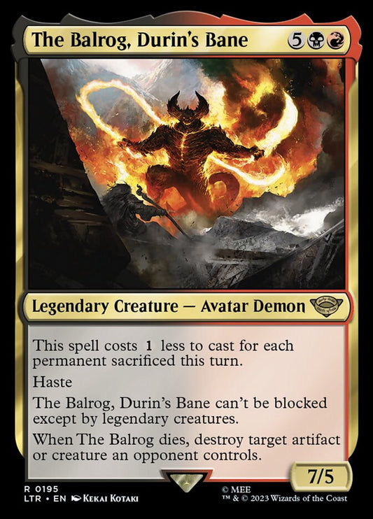 The Balrog, Durin's Bane front